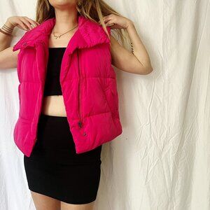 BDG Urban Outfiters Barbie Pink Puffer Vest (Tags Still On)